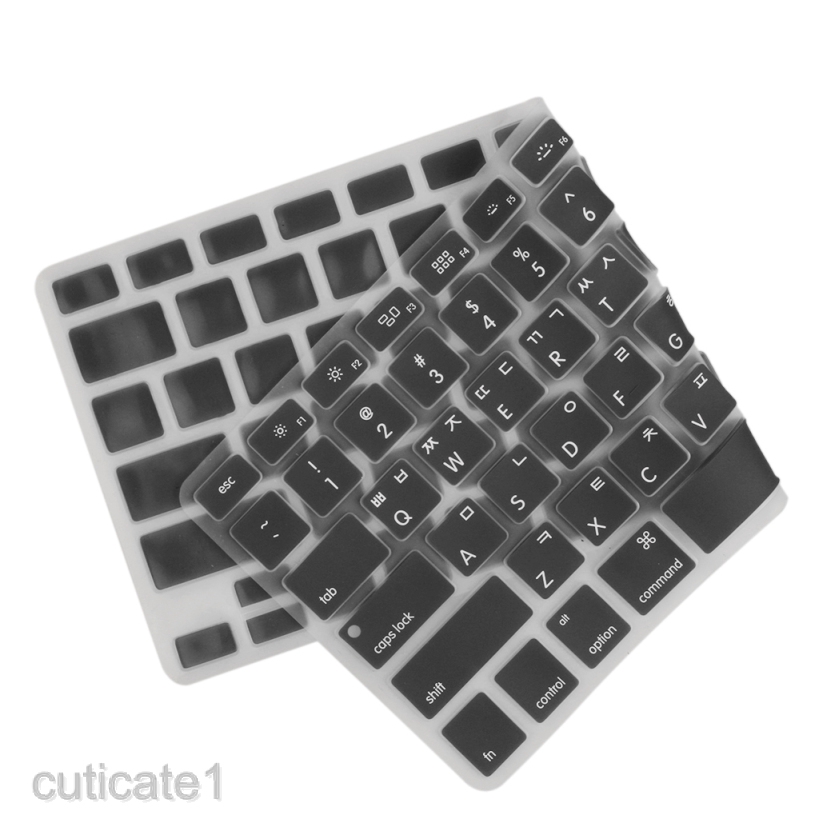Miếng Dán Bảo Vệ Bàn Phím Bằng Silicon In Chữ Tiếng Anh / Tiếng Anh Độc Đáo Cho Macbook Pro 13 "15" [Cut