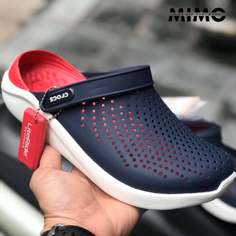 Sục literide navy đỏ êm mềm nhẹ, full box cho nam nữ