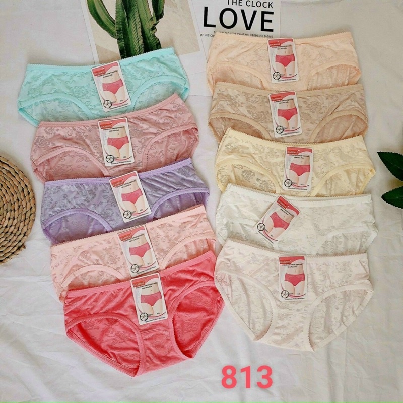Combo 10 quần lót nữ gấm hoa