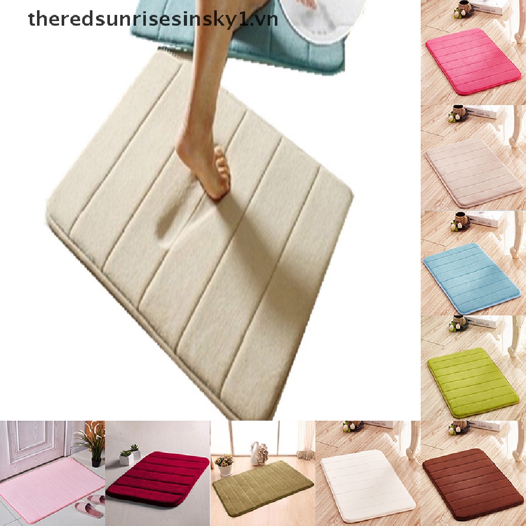 Thảm chùi chân chống trượt bằng lông cừu san hô có thể giặt sạch cho nhà tắm