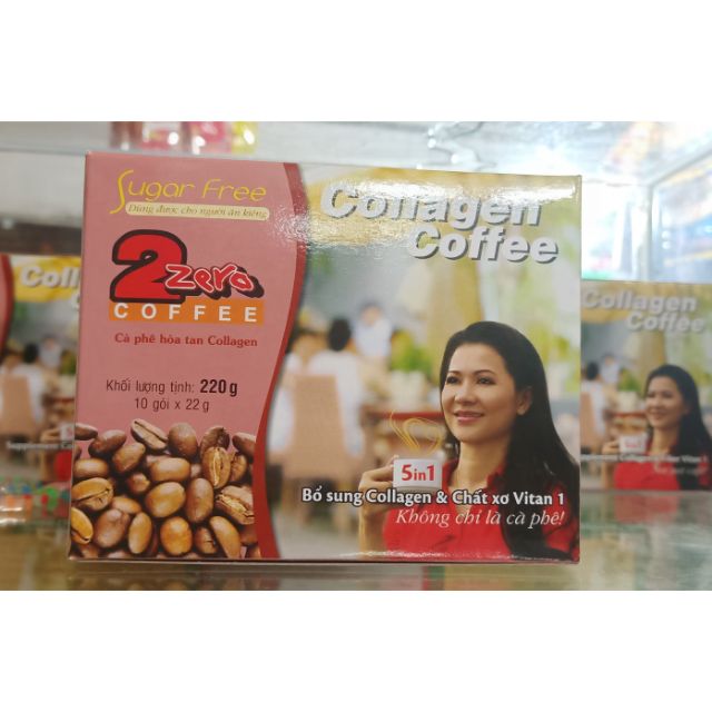 [Mã 77FMCGSALE1 giảm 10% đơn 250K] Collagen coffee 2 zero(cà phê collagen ) hộp 220 g