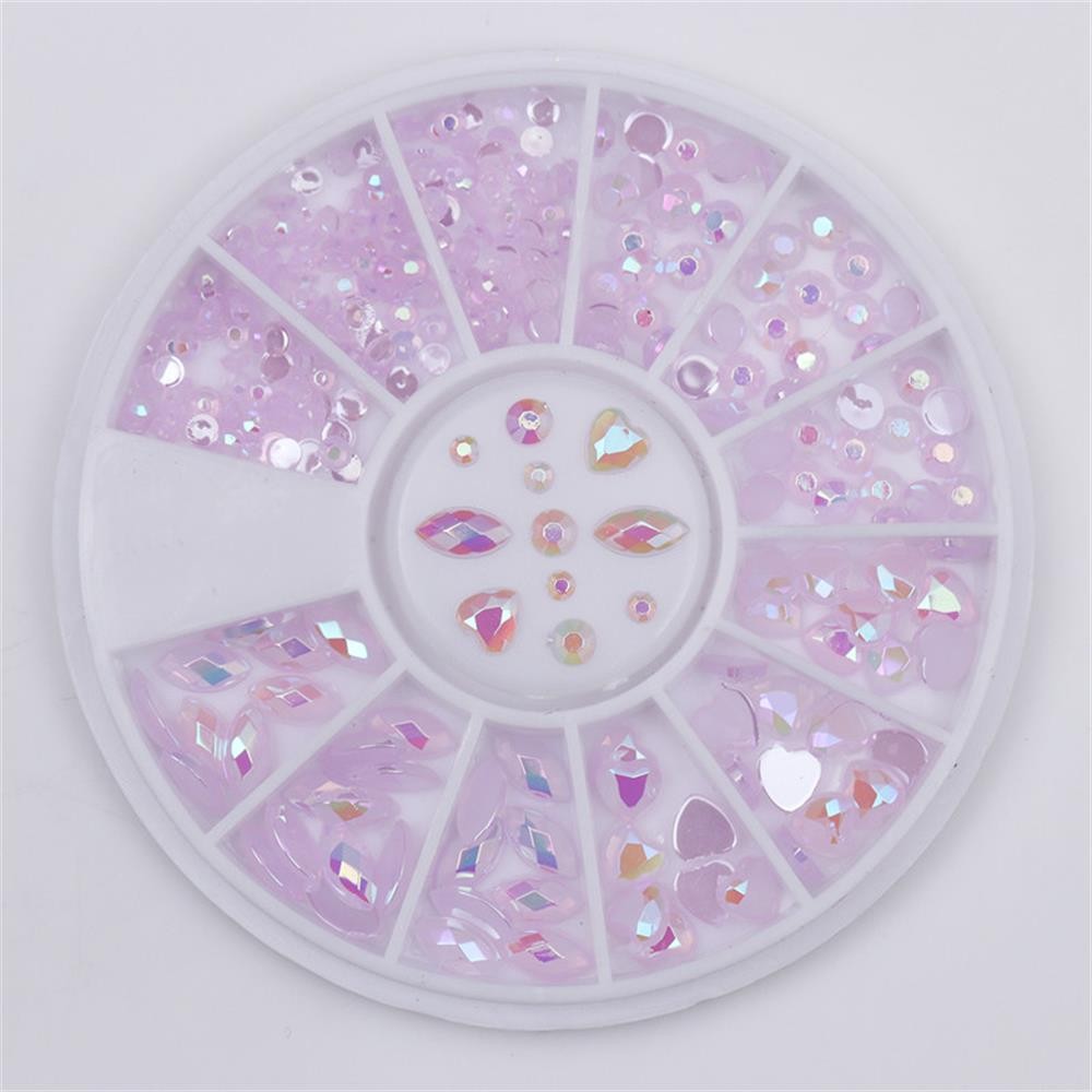 Hũ đá 3D lấp lánh đính móng nghệ thuật