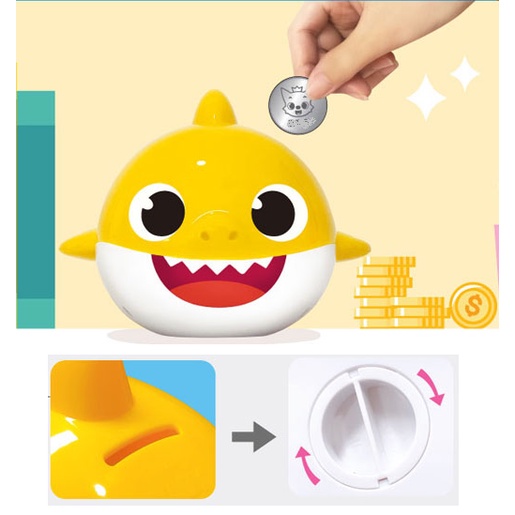 Ống tiết kiệm hình cá mập dễ thương cho bé