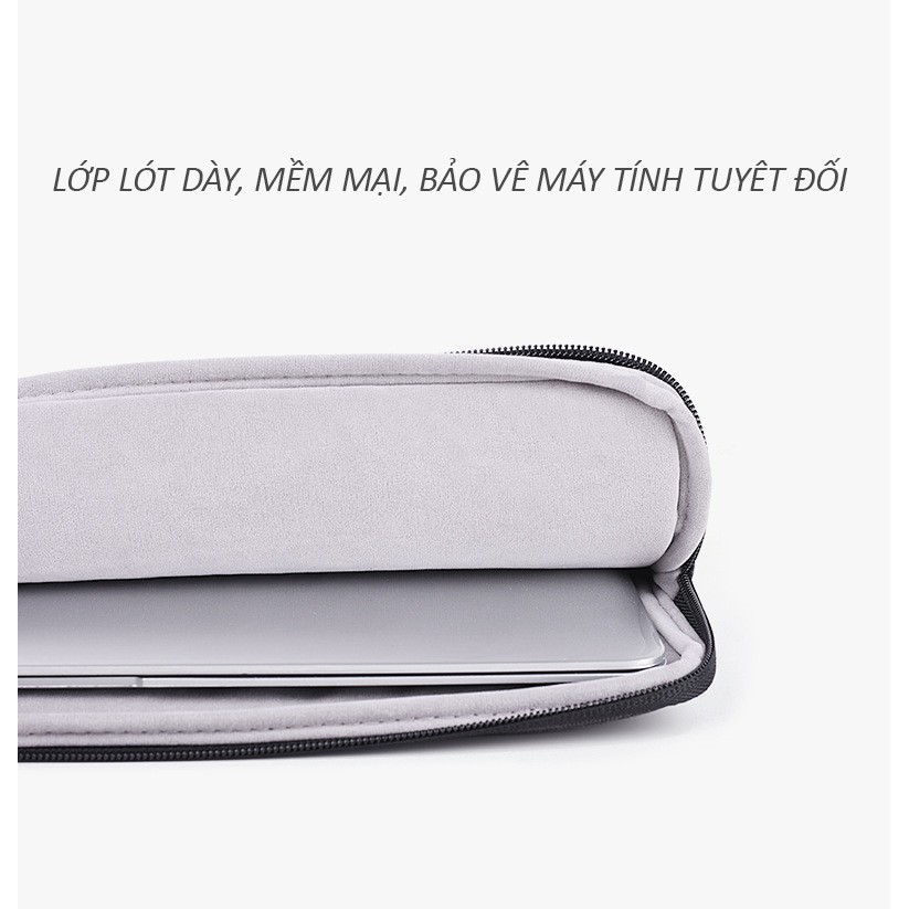 Túi chống sốc Laptop Macbook Gubag nhiều ngăn có quai xách thời trang có thể xách như túi bảo vệ laptop, bỏ vào balo