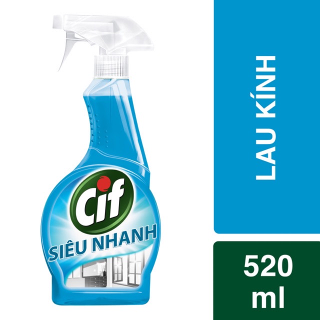 Nước lau kính Cif 520ml