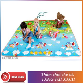 Thảm Chơi Maboshi 2 Mặt Xốp Cao Cấp Giúp Bé Phát Triển IQ (1m8)