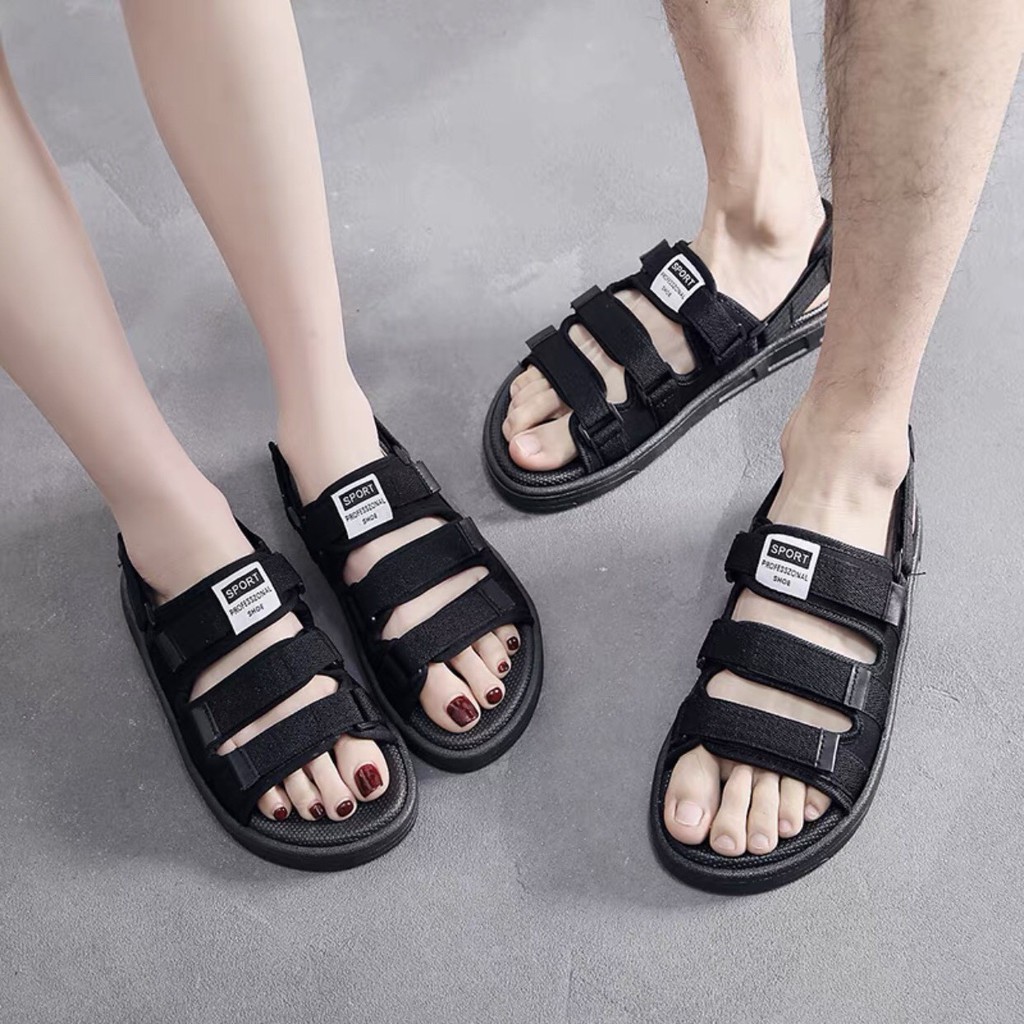 Giày sandal quai ngang ❤️FREESHIP❤️giày đôi nam nữ đi học YAME Couple