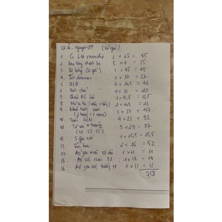 combo khách đặt 16/6/2021