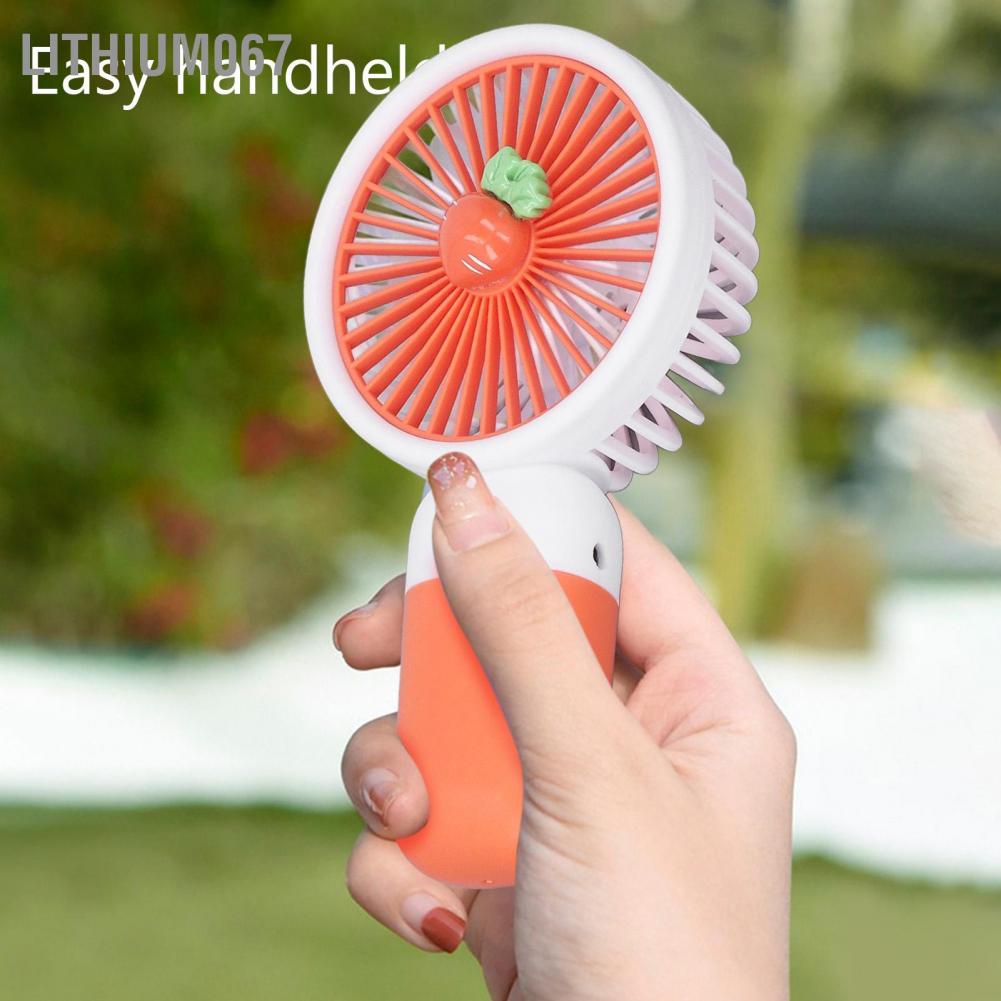 Lithium067 Lithium067 Quạt cầm tay Trái cây nhỏ Phim hoạt hình bỏ túi USB di động có thể sạc lại bên ngoài để đi du lịch