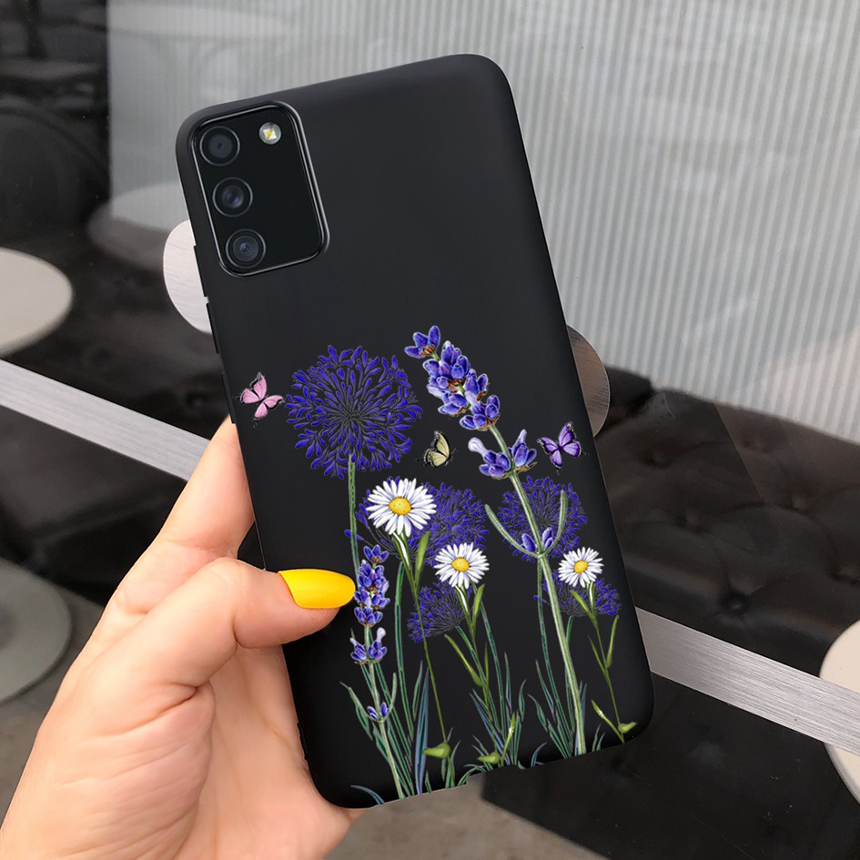 Ốp điện thoại silicon họa tiết hoa xinh xắn chống sốc cho SAMSUNG GALAXY A03S A03 A02 M02 A02S A025F