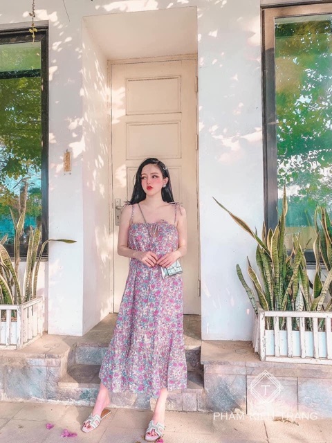 ‼️❤️váy 2 dây hoa nhí maxi ‼️❤️