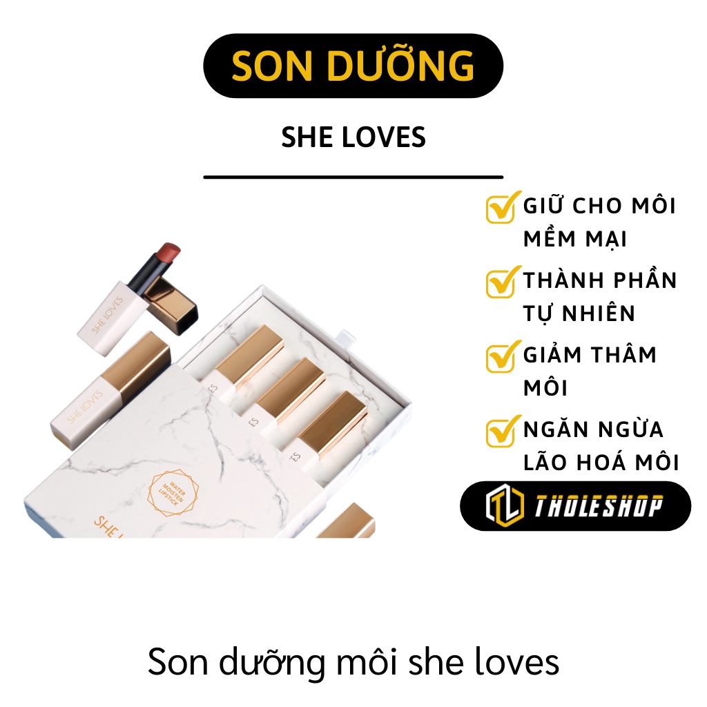 Son Dưỡng Môi - Son Dưỡng Môi She Loves, Cho Làn Môi Mềm Mại, Căng Mọng Tự Nhiên 7492