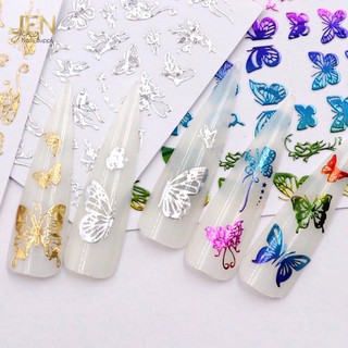 Sticker dán móng nail bướm 3d