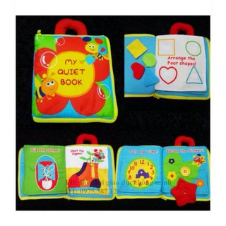 Sách vải thực hành kỹ năng nhận biết sự vật my quiet book