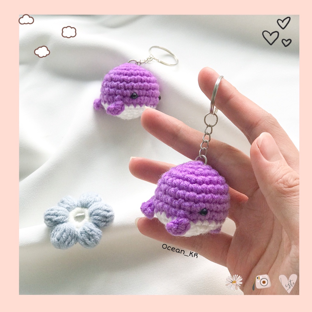 Móc khoá hình cá voi 🐳 siu cute_OceanKR_
