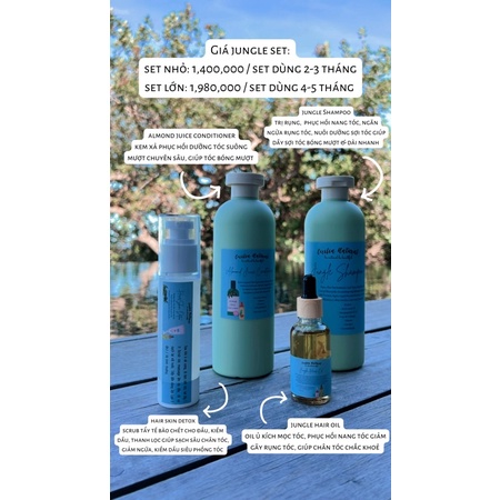 JUNGLE SET ( GIẢM RỤNG TÓC ) HANDMADE