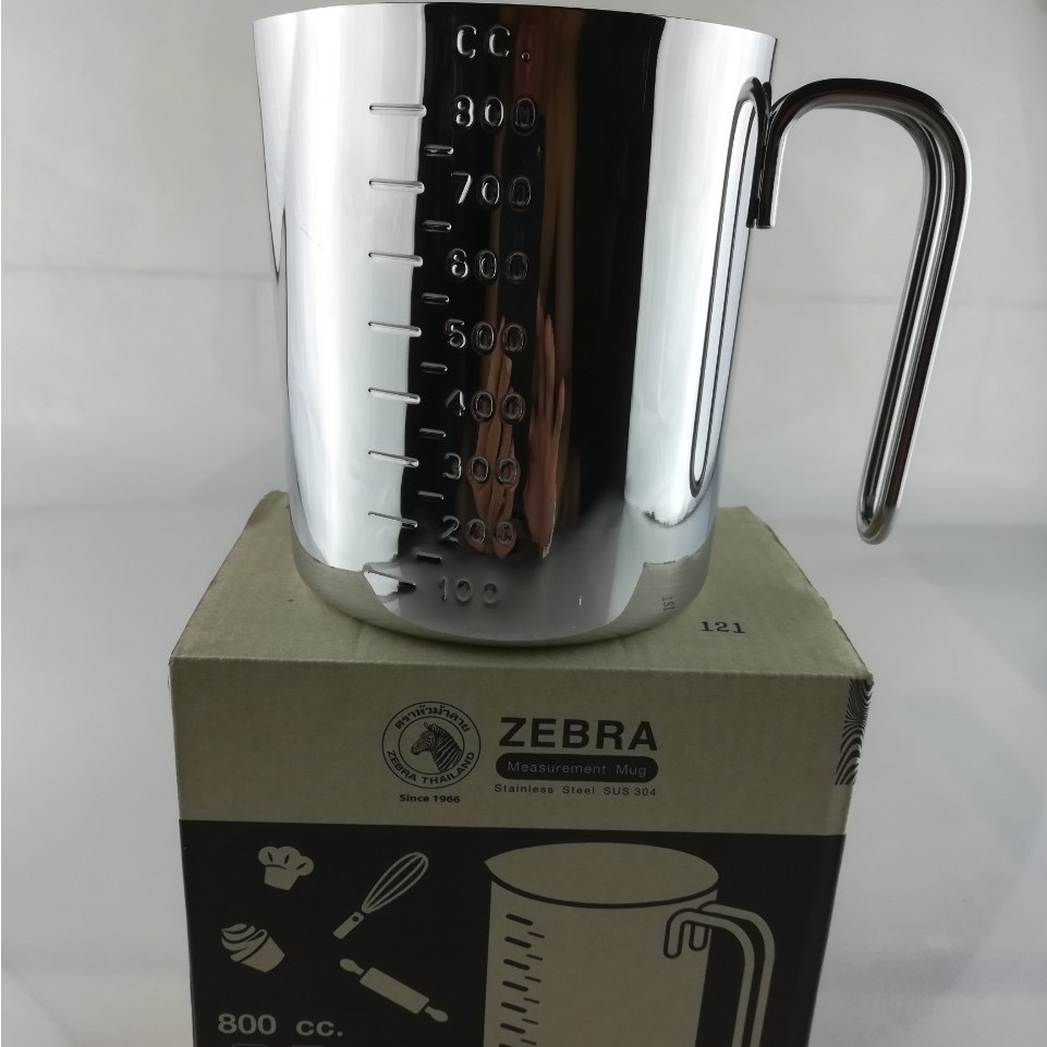 Ca đong zebra inox thể tích 800ml-112590