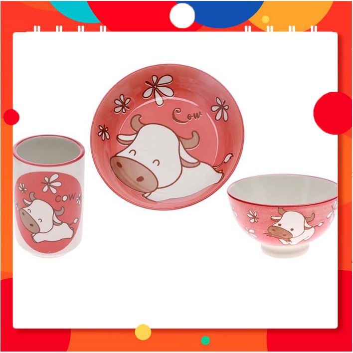Bộ gốm sứ làm quà tăng 12 con giáp cao cấp (tuổi sửu).