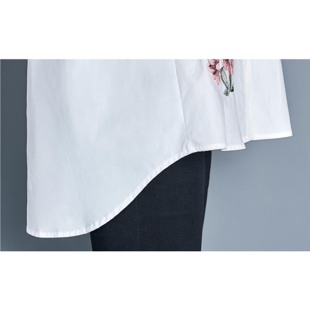 Áo thun nữ tay dài thêu hoạ tiết | BigBuy360 - bigbuy360.vn