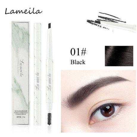 (hàng Mới Về) Chì Kẻ Lông Mày Hai Đầu Vỏ Họa Tiết Đá Cẩm Thạch Lml-lameila 801 | BigBuy360 - bigbuy360.vn