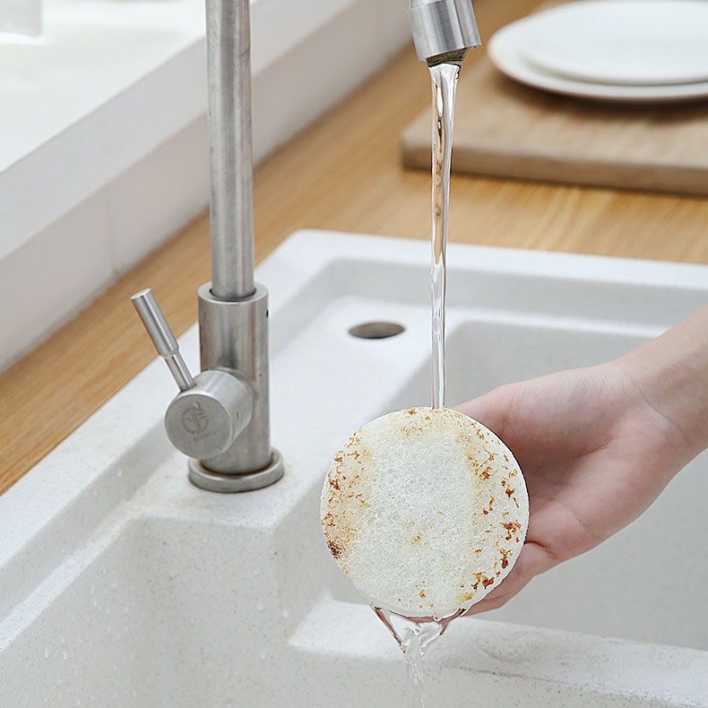 Miếng bọt xốp rửa chén có tay cầm đa năng tiện dụng