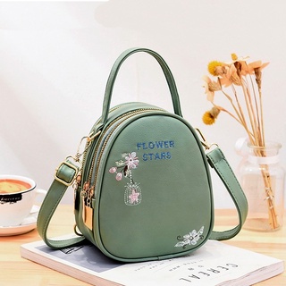 Balo Bữ Thêu Hoa Thời Trang BL17 Màu Xanh