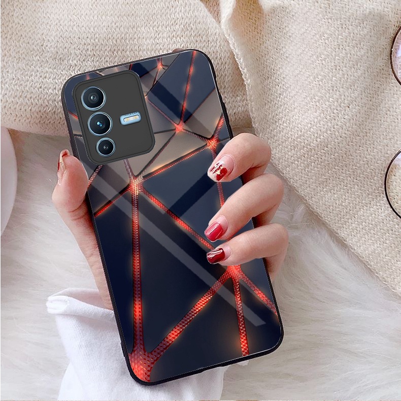 Ốp Lưng VIVO V23 5G Mặt kính gương sáng bóng cao cấp