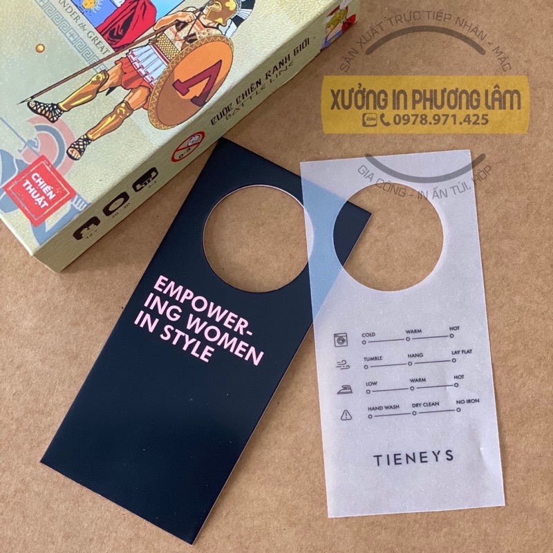 IN ẤN TAG GIẤY - THẺ TREO THEO YÊU CẦU