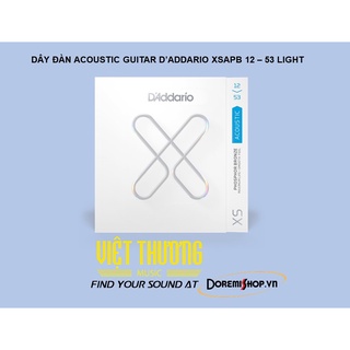 Dây đàn acoustic guitar d’addario xsapb 12 – 53 light