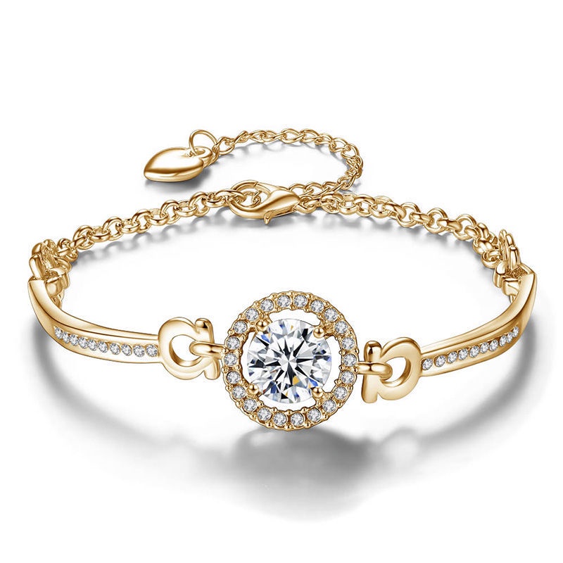 Vòng Tay Đính Đá Zircon Thời Trang Dành Cho Nữ