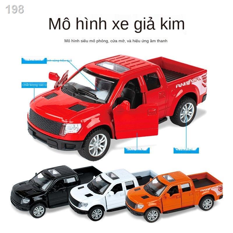 【2021】Hợp kim ô tô mô hình đồ chơi bán tải Dodge Ford âm thanh và ánh sáng kéo lại phỏng trẻ em