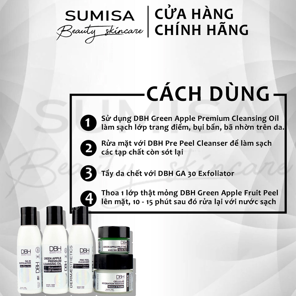 Bộ Peel da DBH Green Apple Peel Kit