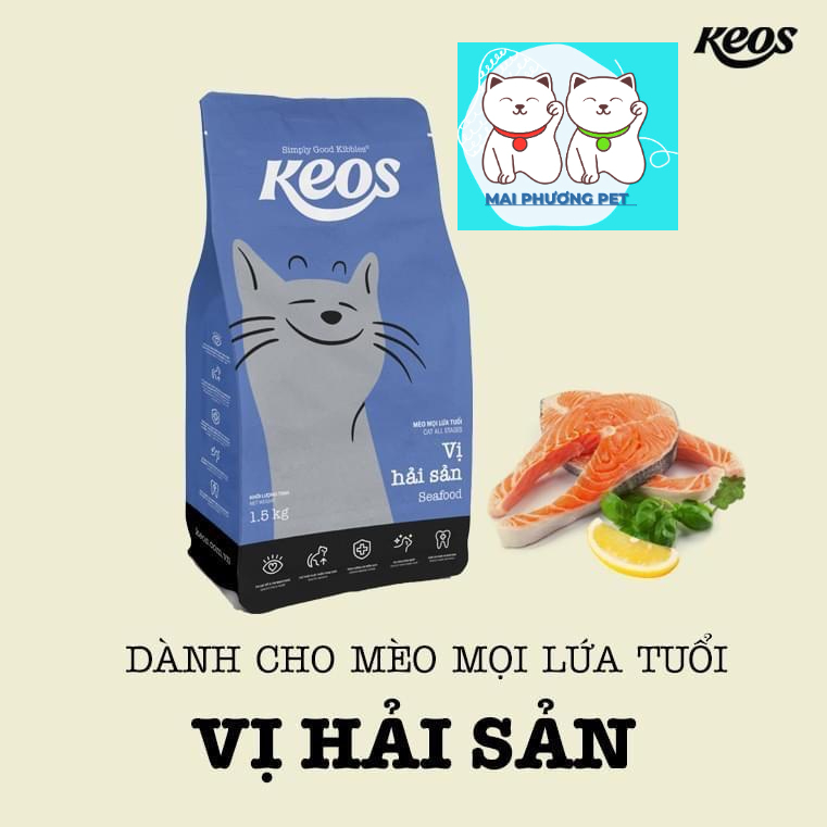 ￼Thức Ăn Cho Mèo Mọi Lứa Tuổi Keos Gói 350g