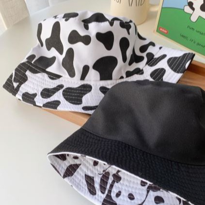 Mũ bucket bò sữa 2 mặt Unisex Hot Trend thời trang