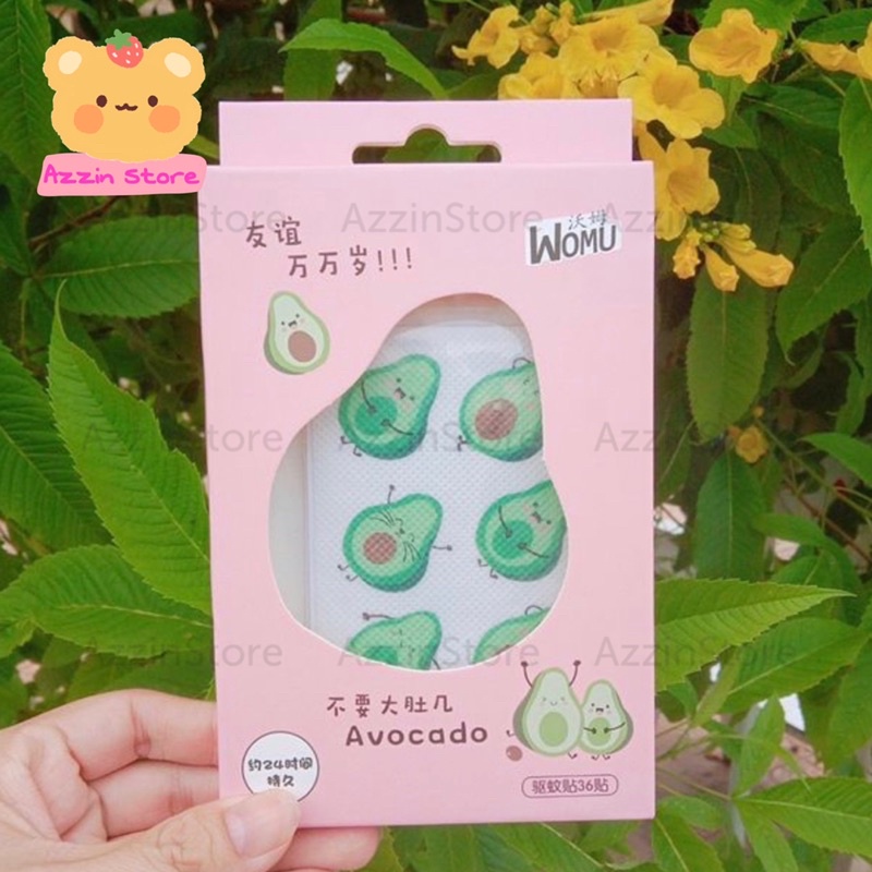 Miếng Dán Chống Mũi Đốt Hình Quả Bơ 🥑 Hoạt Hình Dễ Thương - Azzin Store