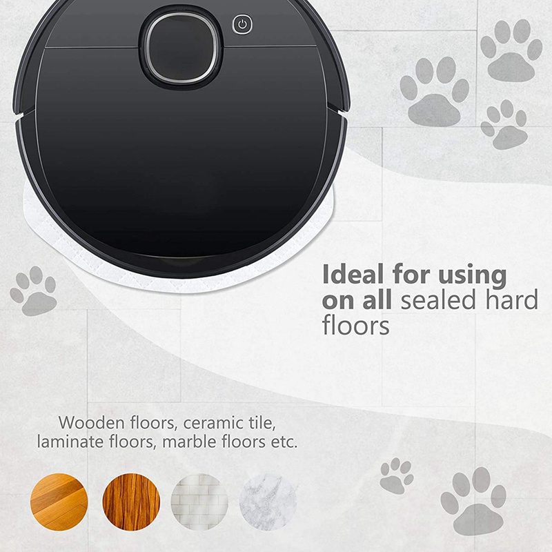 Set 50 Miếng Đệm Lau Sàn Cho Robot Hút Bụi Ecovacs Deebot OZMO N7 / T5 / OZMO 920 / OZMO 950
