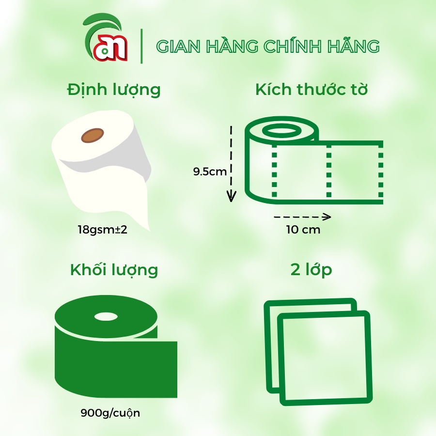 Giấy vệ sinh cuộn lớn chất lượng cao PONYO JB900 2 lớp 900g tiết kiệm, mềm mịn chăm sóc da - Thiên An Nam paper