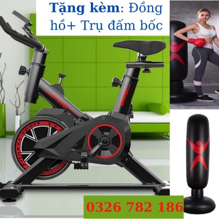 [Giá yêu thương]Xe đạp tập gym tại nhà Spinning, kiểu dáng thể thao Tặng Đồng hồ+Trụ đấm bốc