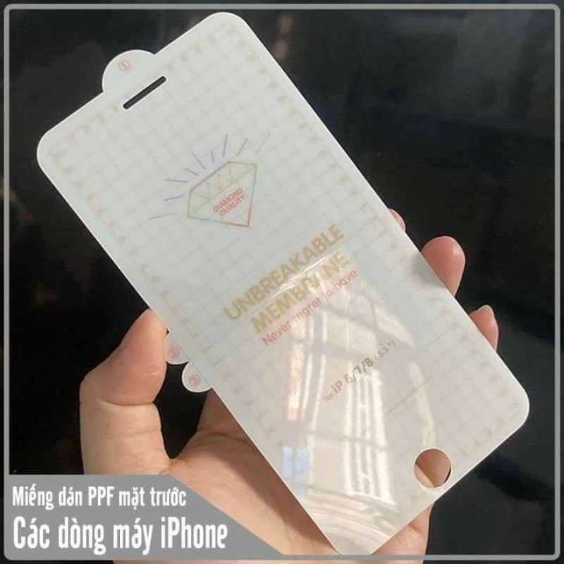 [PPF TRONG] Miếng Dán PPF Trong Suốt Phục Hồi Vết Xước Mặt Trước Iphone ❤FREESHIP❤ Hàng Xịn 4 Lớp - Đủ Dòng Iphone