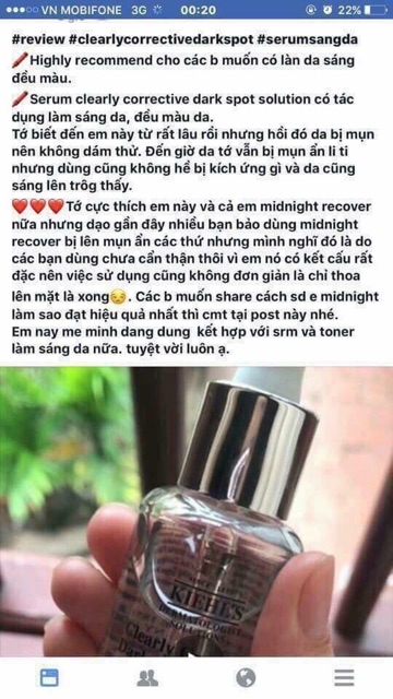 Tinh chất trắng da, thâm nám Kiehl’s Clearly Corrective Dark Spot Solution 4ml/ Serum Kiehls | BigBuy360 - bigbuy360.vn