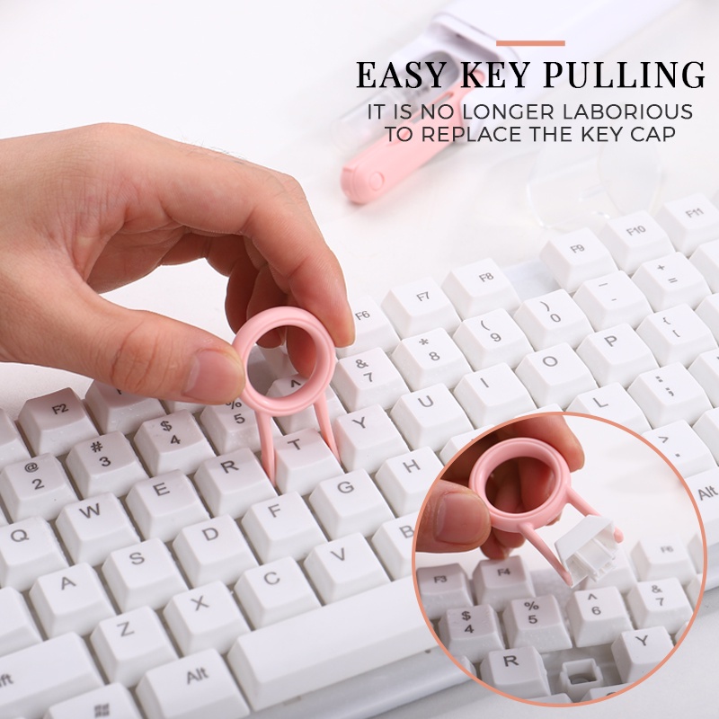 Bộ Dụng Cụ Vệ Sinh Điện Thoại / Bàn Phím / Máy Tính 7 Trong 1 Đa Năng Có Thể Thu Gọn Tiện Dụng