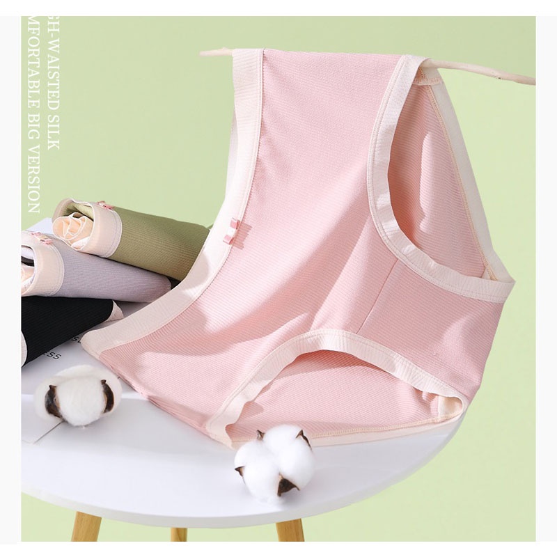 Quần lót zxyouping lưng cao không đường may thoáng khí có size lớn dành cho nữ