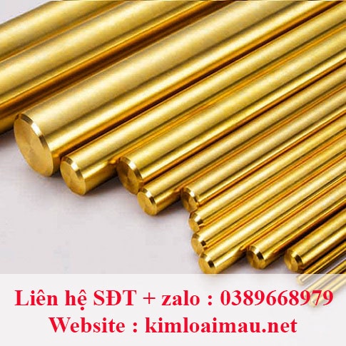 Đồng vàng tròn đặc phi 35 Dài 10cm ( Đường kính rộng 35mm )