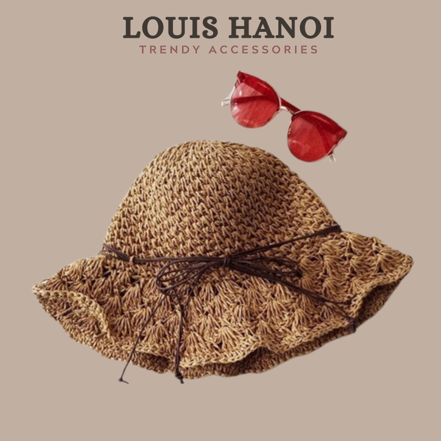 Mũ / Nón Cói Đi Biển Mềm (Móc Tay - Có Thể Gấp Gọn) Kiểu Dáng Vintage Louis Hanoi