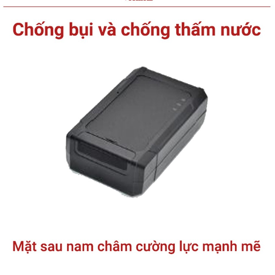 Định Vị Xe Máy, Ô Tô Không Dây  A9 pro PIN 25 - 30 ngày 7800mAH (Miễn phí App năm đầu tiên)- Sim Data 4G + App trọn đời