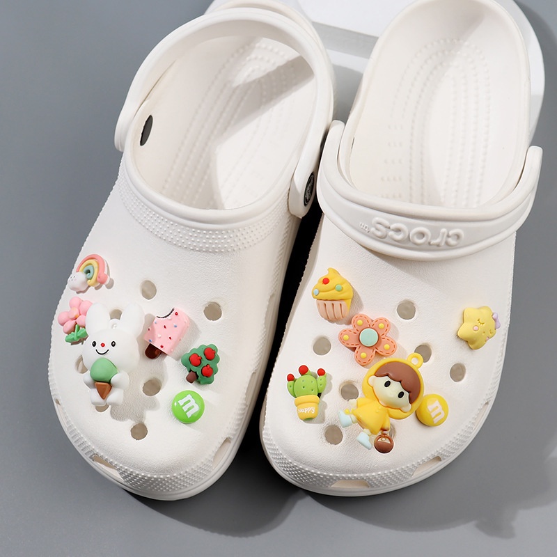 phụ kiện dép Crocs charm DIY khóa giày crocs jibbitz Nhựa trang sức Phụ kiện trang trí giày crocs nút trang trí giày trẻ em Dép Sandal Đồ trang sức Quà tặng sáng tạo món quà đặc biệt