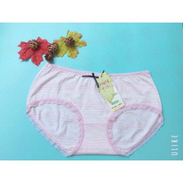 COMBO 10 QUẦN LÓT NỮ COTTON KẺ VIỀN REN HÀNG CỰC ĐẸP | BigBuy360 - bigbuy360.vn