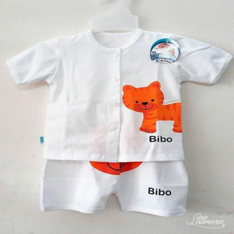 💝𝙁𝙧𝙚𝙚𝙎𝙝𝙞𝙥 50𝙠💝 Sét 5 Bộ Cotton Trắng Hình Thú Cho Bé Từ 5-15kg - Đồ Bộ Cho Bé