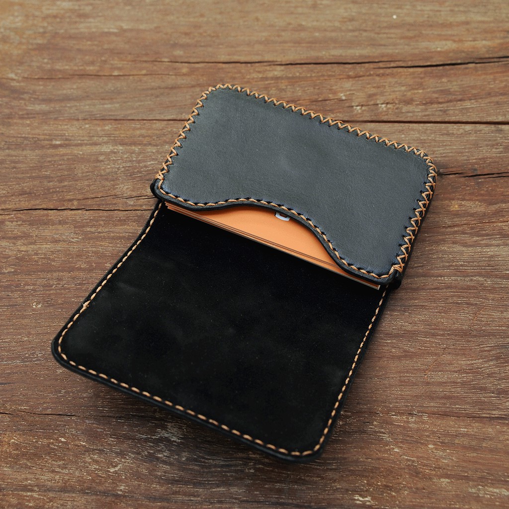 Ví da Mini đựng card Visit - Ví đựng thẻ kiểu dáng nhỏ gọn - Ví da thật handmade - Đồ da thủ công cao cấp