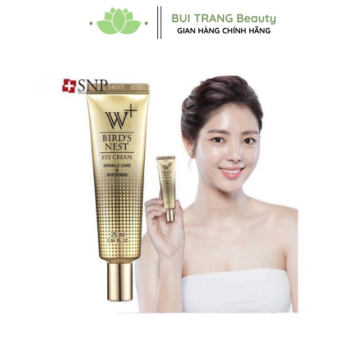 Kem trẻ hóa da mắt SNP chiết xuất tổ yến Bird's Nest W+ Eye Cream Hàn Quốc